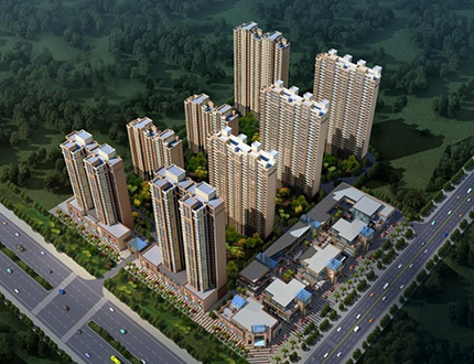 咸阳鑫宛又一程项目表墙涂料工程